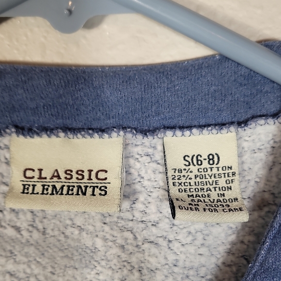 Vintage Classic Elements Womens Embroidered Cardigan Size S Squirrels Blue Snap - Picture 7 of 14